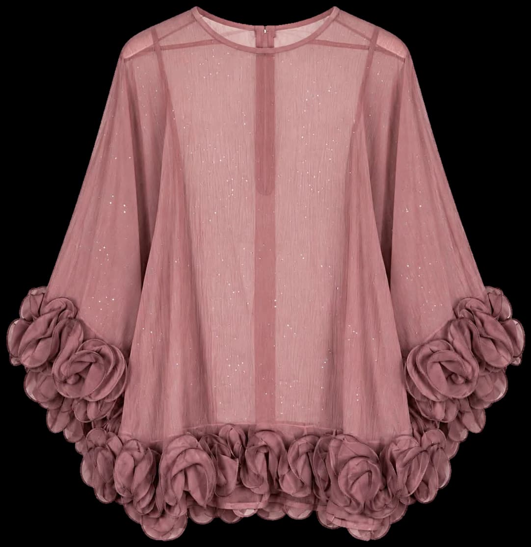 Rosette Hem Top